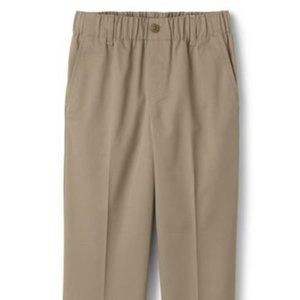 School Uniform Boys' Husky Elastic Waist Pull-On Chino Pants NWOT